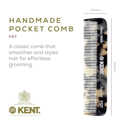 Kent Set Peines para Hombre, 82T X-Small, Dientes Finos miniatura 3