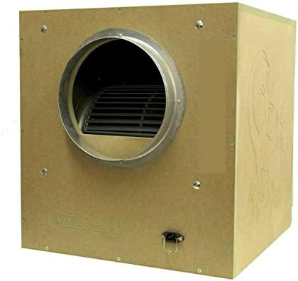 Gekko 6 8 10 12" Hydroponic Grow Inline Wood Box Fan 1000 1500 2500 3250 4250m3 (8" 200mm - 1000m3)