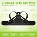 FHOCSLO Back Brace Posture Corrector for Women and Men, Full Back Support Straps Straightener, Hunchback Improve Posture-Shoulder, Lumbar and Upper Lower Back Pain Relief (Black, M)
