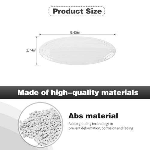 Image of CheroCar for F150 Emblem Cover Trim,Logo Back Badge Decoration Cover Trim Compatible with Ford F150 F-150,White