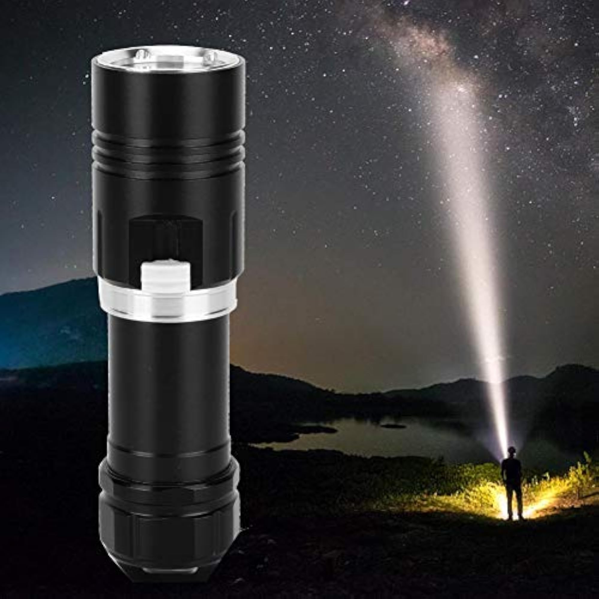 LED Diving Flashlight for Camping and Hiking