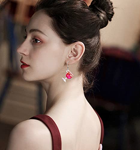 Funny Drop Dangle Earrings Fruit Bottle Earrings Set Unique Personalized Bohemian Fashion Drop Earrings Jewelry Gift For Women Teen Girls (18 Pairs- Fun Earrings) #TOP1