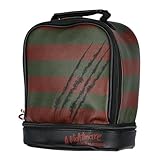 Nightmare on Elm Street Lunch Tote Freddy Krueger Slashes Dual Compartment Insulated Lunch Bag Tote For Hot And Cold Food, Drinks, And Snacks