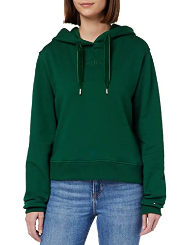 Tommy Hilfiger Damen Hoodie mit Kapuze, Grün (Prep Green), M