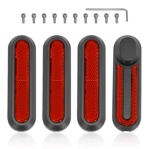 KEQAR Copriruota con Strisce Riflettenti per Xiaomi M365, Pro, 1S, Essential, Pro2, Mi3 - Accessori Monopattino...