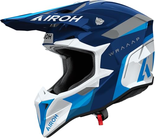 OMOLOGAZIONE ECE 22-06 AIROH WRAAAP CONQUER BLUE GLOSS M
