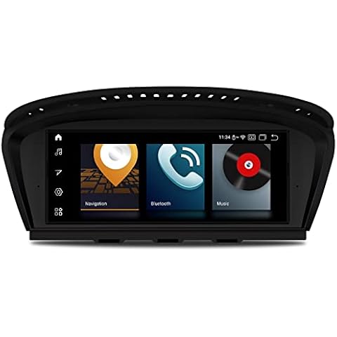 XTRONS 8.8 Inch Car Stereo Android 11 GPS Navi Qualcomm BT Octa Core 4GB 64GB ROM Built-in 4G LTE CarAutoPlay with iDrive System Retained Support 2K DAB+ DVR TPMS for BMW 3/5 Ser E90 E60 CCC Cover