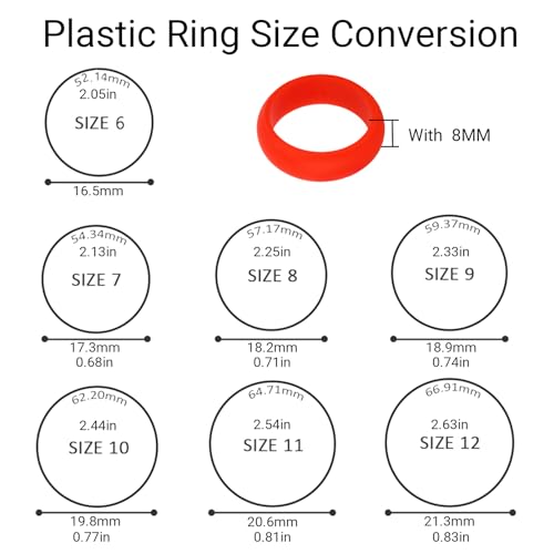 Personalized Silicone Couple Rings Set - Comfort Fit, Customizable, Available in 13 Colors(2 packs)3