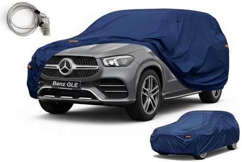 Image of Kaugung Custom Fit Car Cover for Mercedes Benz GLE SUV (GLE300 GLE350 GLE450, GLE43 GLE53 GEL63), Heavy Duty SUV Cover Waterproof All Weather Outdoor Protection, Breathable with Vent