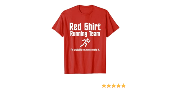 Red shirt running team Clearance