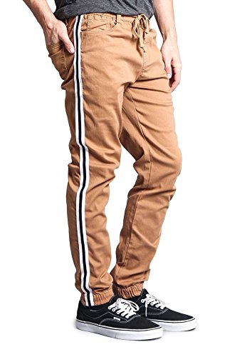 Mens Side Stripe Jogger Twill Pants3