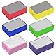 BORISCA 6 Stück Diamant Handschleifpad Set, Glas Schleifen Fliesen Schleifblöcke Polierpads Diamant Schleifpad Diamant Schleifblock für Steinkeramikfliesen Glas, 60#, 100#, 200#, 400#, 600#, 1000#