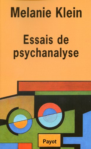 Essais de psychanalyse 1921-1945 Livre eBook France