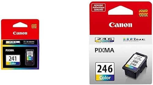 Canon Paquete de cartuchos de tinta de color compatibles con múltiples modelos de impresora (CL-241 + CL-246)