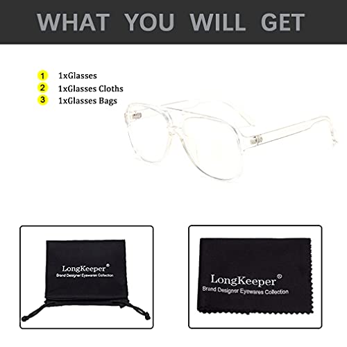 Long Keeper Anti Blue-Light Glasses - Women Men Vintage 70s Large Frame Computer Eyewear4