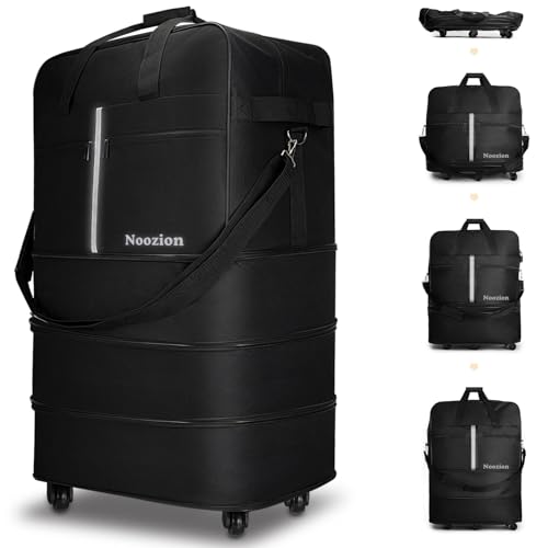 Expandable Foldable Suitcase Extra Large Travel Duffel Bag with Spinner Wheels Collapsible Luggage Bag for Men Women (20 inch/24 inch/28 inch) image 3