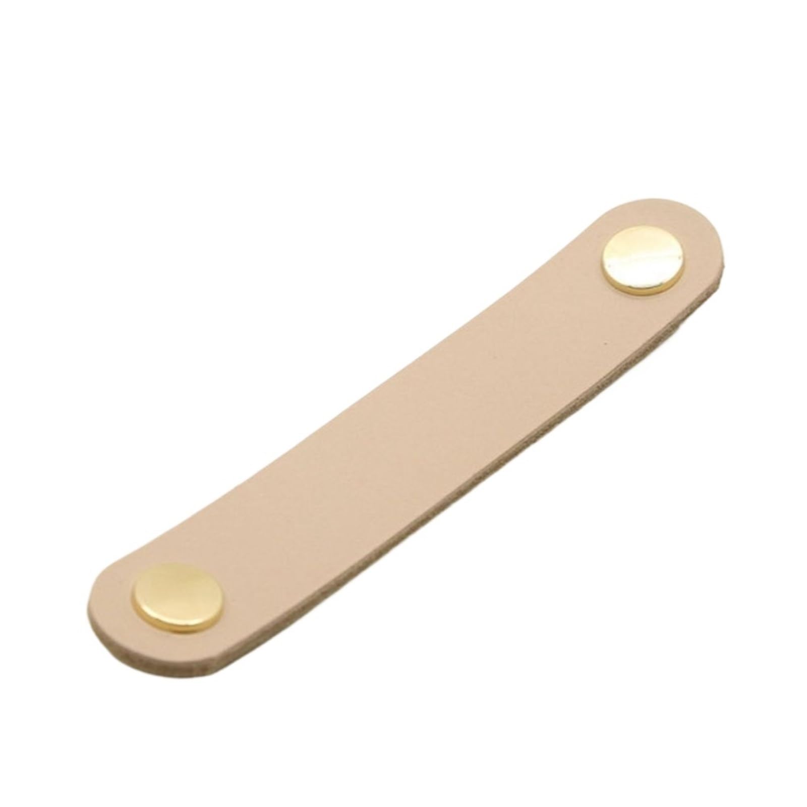 CQAHDSEVF Leather Drawer Pulls, Leather Cabinet Drawer Pulls Multicolor Multiple Sizes(Khaki-M)