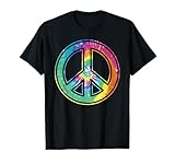Panneau de paix Tie Dye, couleur pastel, rétro, années 60-70 T-Shirt...