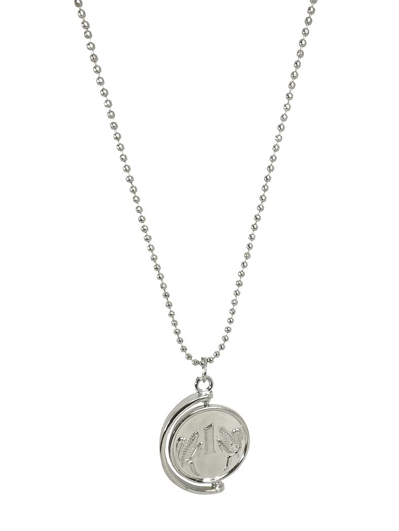 Uniqon Unisex Metal Stylish & Fancy Solid Oxidize Silver Plated One Rupees Coin/Sikka Locket Pendant Necklace With Chain (B0974FHD4P) Amazon Price History, Amazon Price Tracker