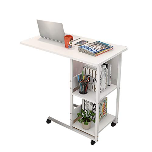 Table de bureau portable pour canapé WENJUN, support PC blanc inclinable - 2