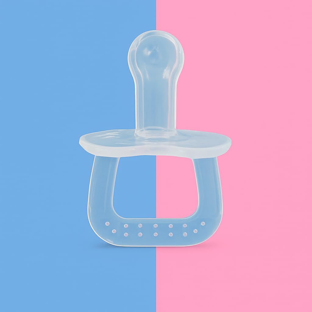 Baby Full-Liquid Silicone Pacifier – BPA-Free Transparent Soother for Newborns | 0 Months+ | Soft & Flexible Nipple | White-image-25