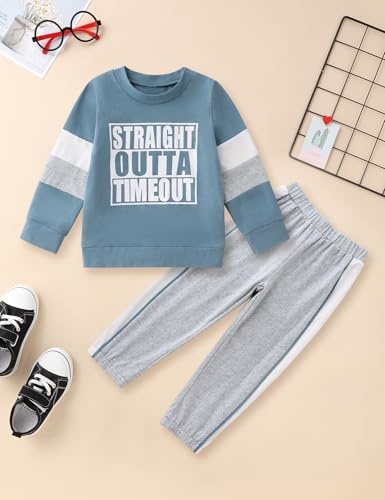 Image of TUEMOS Toddler Boy Clothes Sweatsuits Fall Winters Boy Outfits