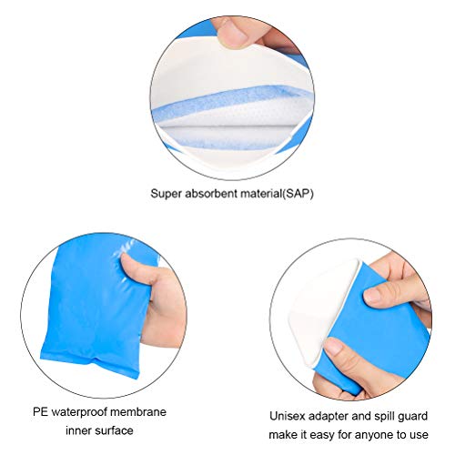 Emoly 8 Pack Disposable Urine Bags, Pee Bags For Camping Travel Urinal Toilet Traffic Jam Emergency Portable Urine Bag Pee Bags Car Toilet For Men Women Children Brief Relief #TOP4