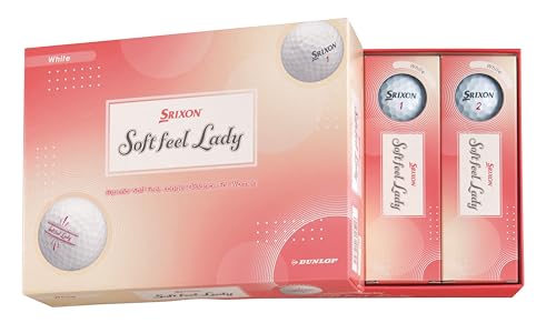 Dunlop Golf Balls SRIXON SOFT FEEL LADY6 2025 1 Dozen (12 Pack) White