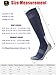 ONKE Max Full Cushion Knee High Socks for Men Work Boot Athletic Over the Calf Heavy Duty Tube Thick Durable Moisture Control(NavyBlue L)