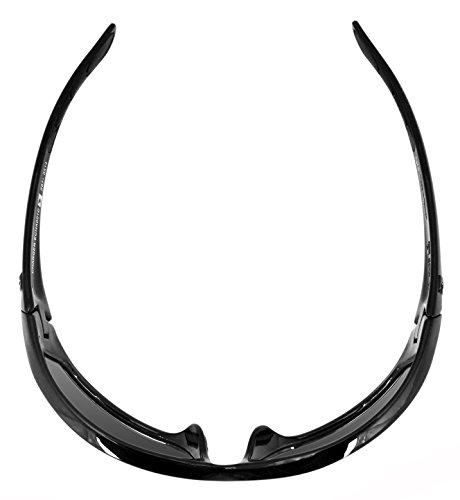 Bobster Charger Sunglasses, Black Frame/Clear Lens