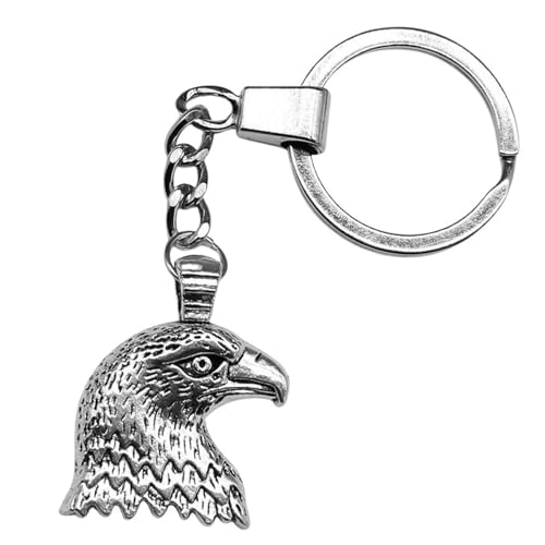 Porte-clés pour hommes design aigle avec pendentif de 33x29mm