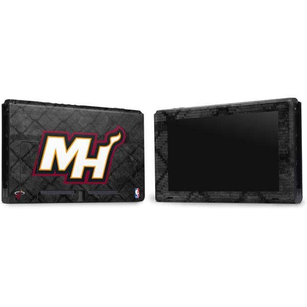 Skinit Decal Gaming Skin Compatible with Nintendo Switch Bundle - Officially Licensed NBA Miami Heat Dark Rust Design