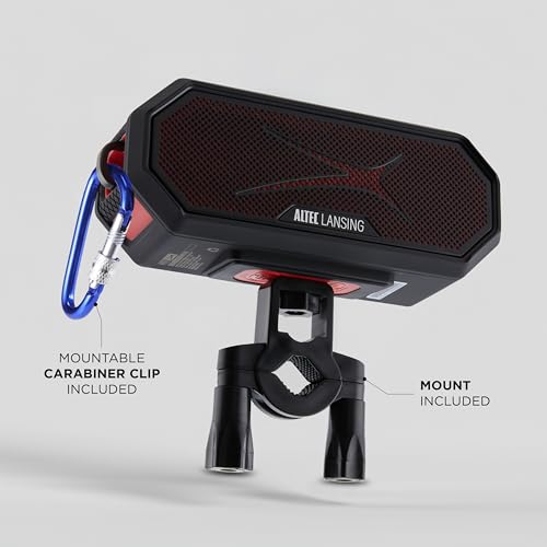 Image of Altec Lansing Magnetic Bluetooth Speaker HYDRAJOLT 2.0, Waterproof IP67, 12W Output Power, 16H Battery, Multicolor LED, 100ft Wireless Range, Voice Assistant, USB-C Quick Charge