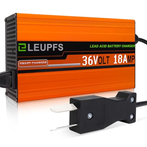 ELEUPFS 【Upgrade】 18 Amp 36 Volt Golf Cart Battery Charger,