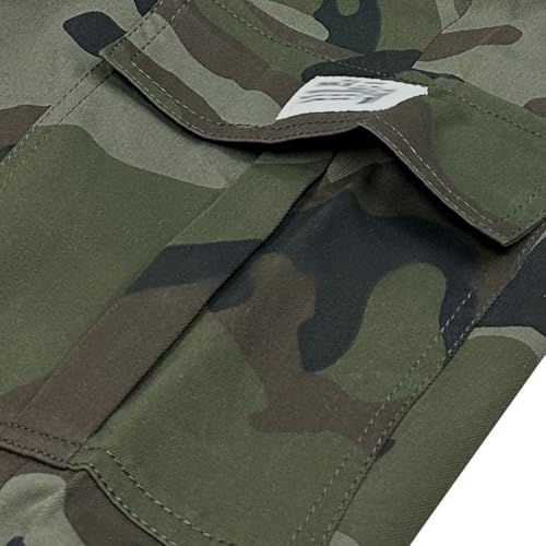 Mens Camo Cargo Pants Regular Fit Workout Pants Elastic Waist Drawstring Sweatpants Loose Fashion Hiking Sweatpants3