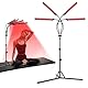 Relhafethy Rotlichtlampe mit Ständer, 660nm&850nm&940nm 32 Watt Infrarotlampe, 10/20/30 Minuten Einstellungen, 5 Helligkeitsstufen, 180-LEDs, Höhenverstellbar, Red Lights für Heim und Büro