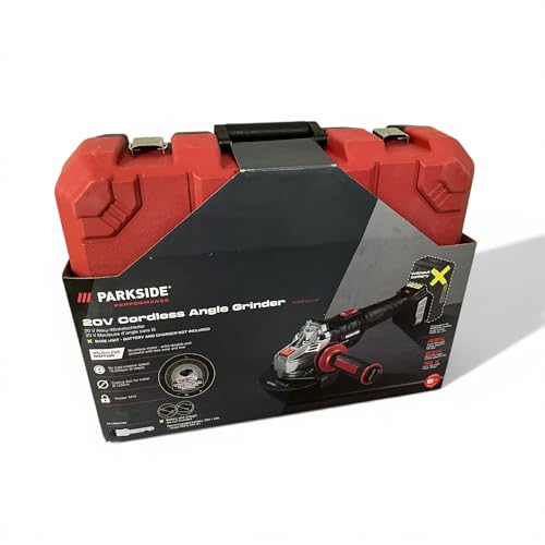 Parkside Performance X20V PWSAP 20 Cordless Angle Grinder (Brushl...