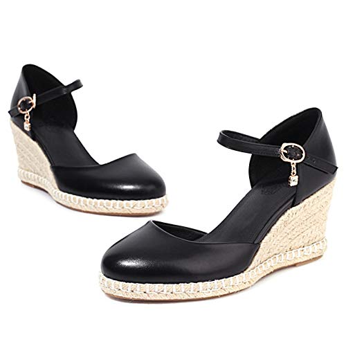 Gicoiz Closed Toe Espadrilles Wedges Women Platform Bowtie Sandals2