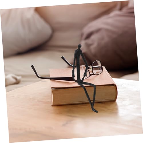 Sculpture abstraite fer noir objet décoratif tendance design moderne - 5