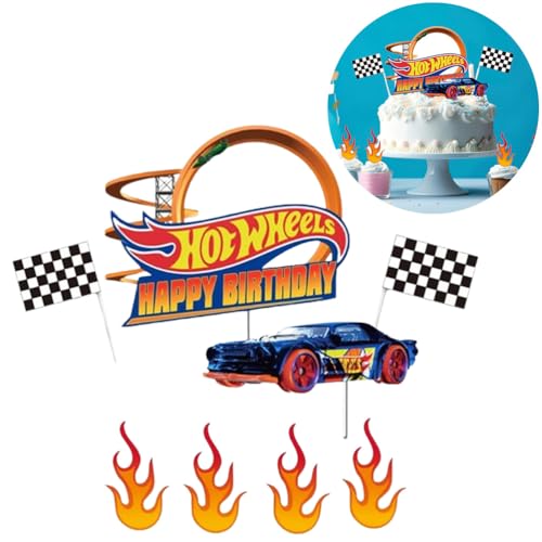 8pcs Topper De Tarta Auto Piezas Decoración De Pasteles Cupcake Toppers Cupcake Decorating Cake Topper Decoración De Pastel De Cumpleaños