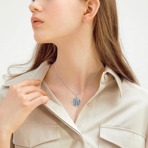 Tree of Life Urn Necklaces for Ashes Sterling Silver Tree of Life Cremation Jewelry for Ashes for Women3
