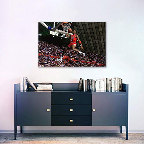 Impression HD sur toile Michael Jordan tableau salon épuré