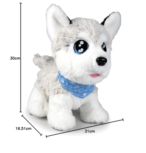 Peluche Chi Chi Love Husky interactif 30cm 12 commandes vocales 60 sons différents dès - vue 9