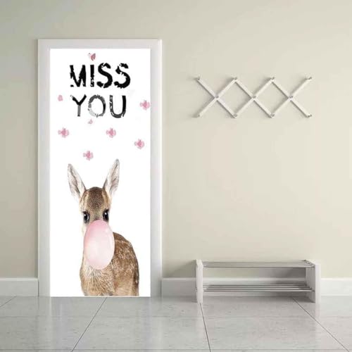 Pegatinas De Puerta 3D Para Dormitorio, Sala De Estar, Murales De Renovación De Puertas, Accesor...