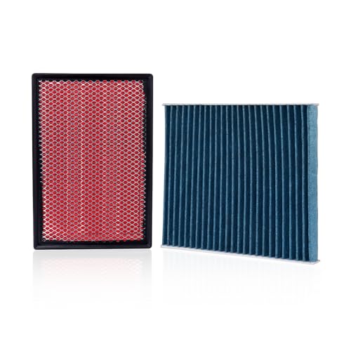Forccord Cabin Air Filter and Engine Air Filter Fits for Toyota 4RUNNER 4.0L (2024-2010), Lexus GX460 4.6L (2023-2010) Activated Carbon Cabin Filter Replacement CF10285 1780138051