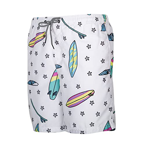 Mens Swim Trunks Quick Dry Hawaii Style Swimwear Bathing Suit Elastic Closed with Mesh Lining2