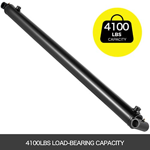 Image of VEVOR Hydraulic Cylinder 2 inch Bore 36 inch Stroke Hydraulic Ram Cylinder 3000psi Hydraulic Cylinders Welded Double Acting Cross Tube SAE6 Port Hydraulic Lifting Cylinder (2 X 36)