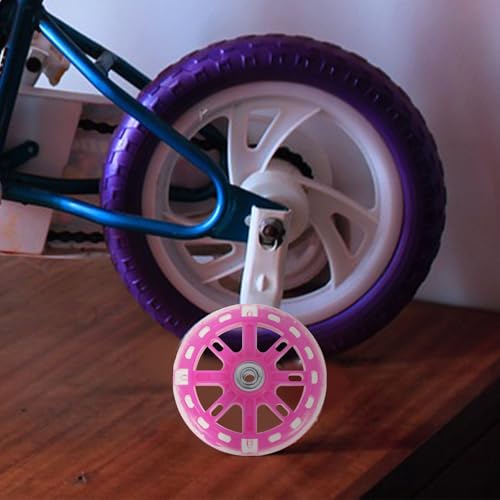 Accesorio de ruedas de entrenamiento para bicicleta con ruedas traseras intermitentes resistentes para bicicletas de 12-20 pulgadas con kit de herramientas y timbre para ciclismo miniatura 3