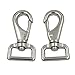 DGOL 5 packs Metal Heavy Duty 1 inch Large Size Trigger Swivel Eye Bolt Snaps Fastener Horse Blanket Clips Clasp Webbing Belt Spring Hooks Length 2.9 inch