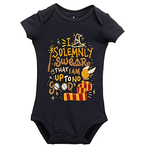 Image of Letter Print Universal Short Sleeve Bodysuits Black